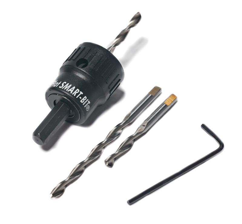 14 Gauge SMART-BIT Predrill Countersink Tool + 2 Drills