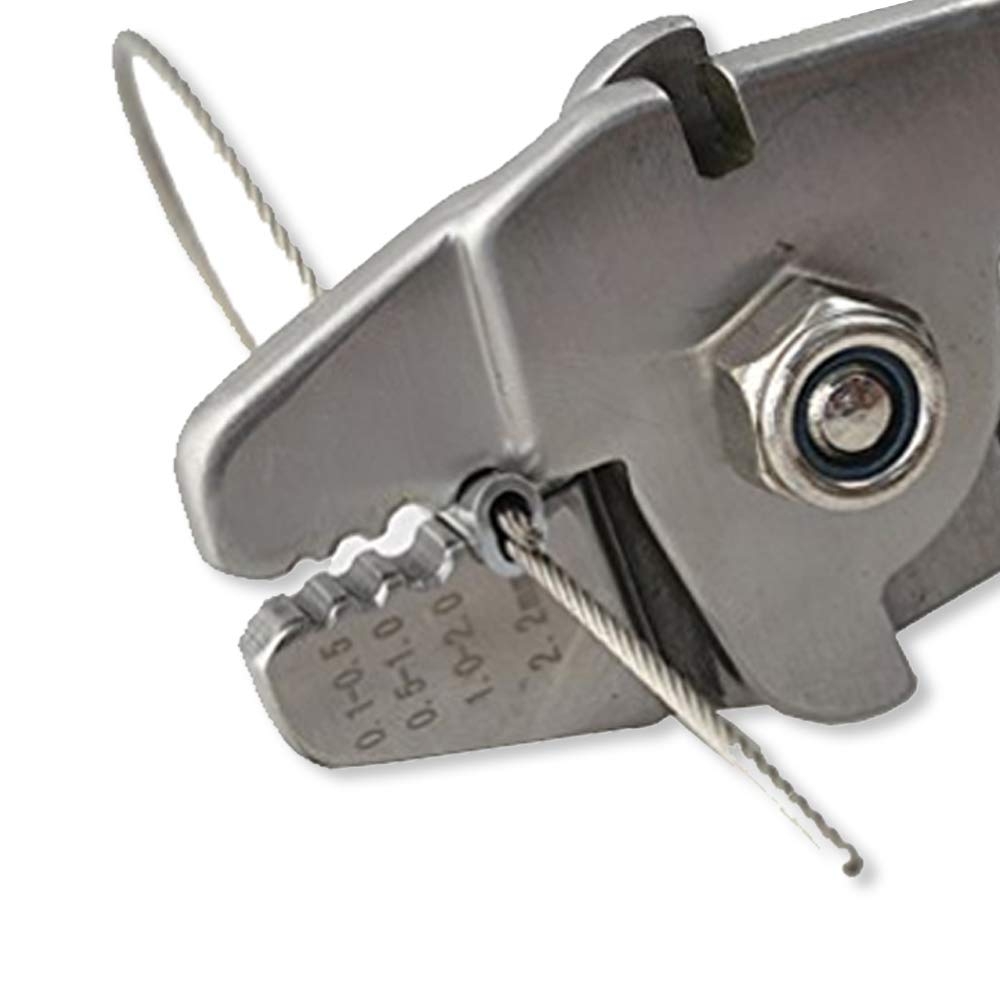 Crimping Tool works with Aluminium, Copper Or Brass SleevesWrie rope crimper. From 0.1-0.5 up to a max wire diameter of 2.2mm