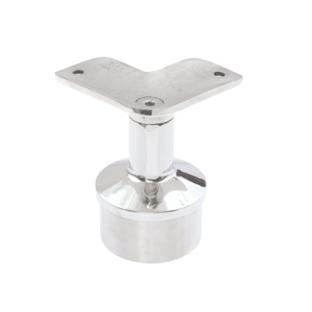Corner Saddle Fixed suits Round 2" 3.0mm Handrail Mirror Polish
