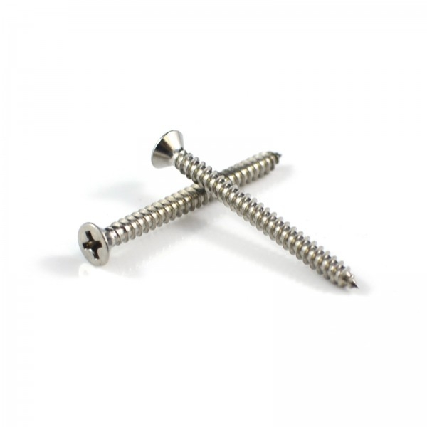 Self Tapping Screw 10G x 2" (50mm) Countersunk Phillips Drive 304 Stainless Steel - 100qty