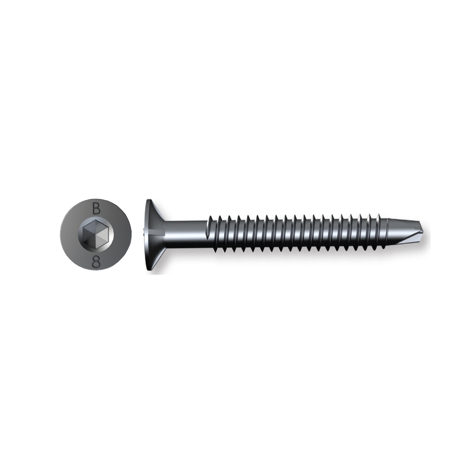 Bugle Batten Screws 14 Gauge 50mm Self Drilling Metal B8 Coated - 250qty