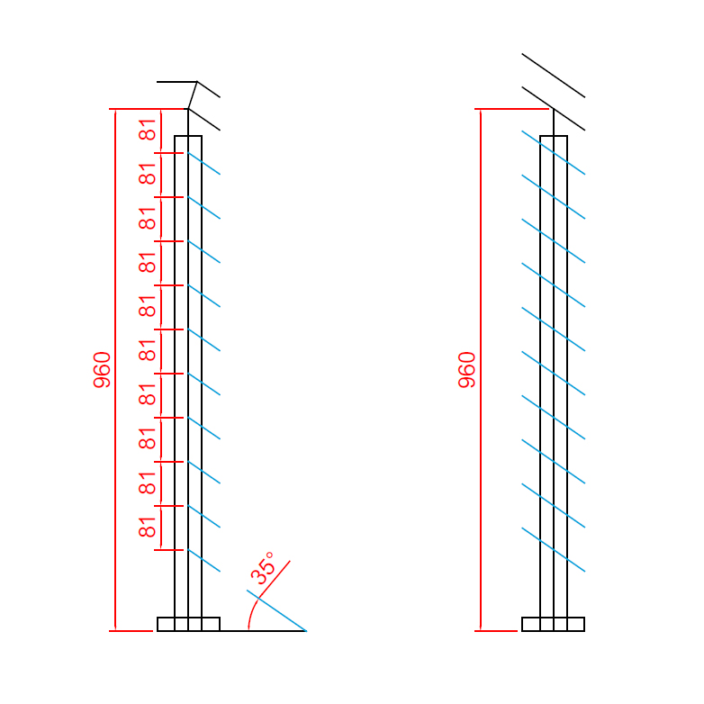 The post design professional service will produce a design for your stair or angled sections including wire balustrade fittings and intermediate post hole spacing. 