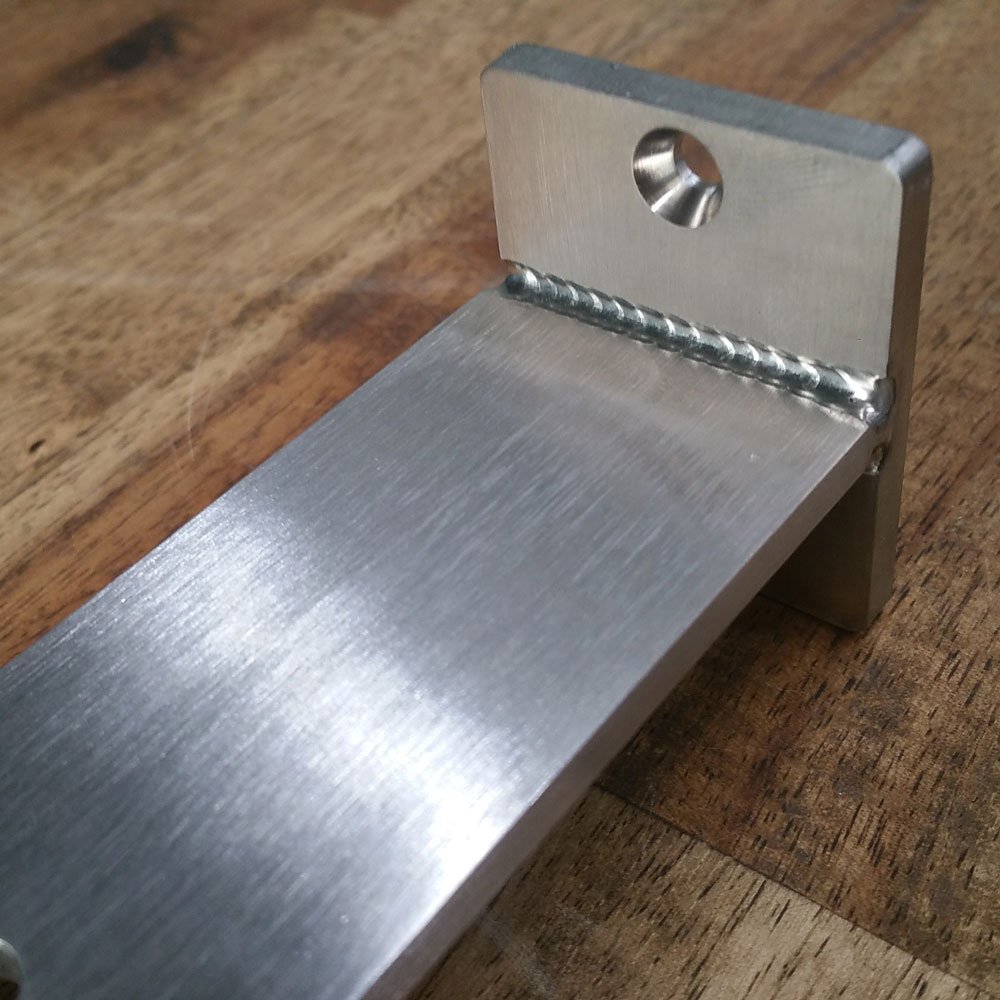 Flat Bar 40 x 5 x 3 Intermediate Post Flat Handrail Satin Stainless 316
