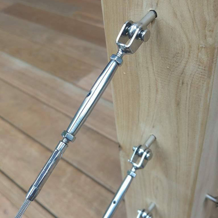 Jaw/Swage Mini Bottlescrew Stainless Wire Balustrade Kit #91