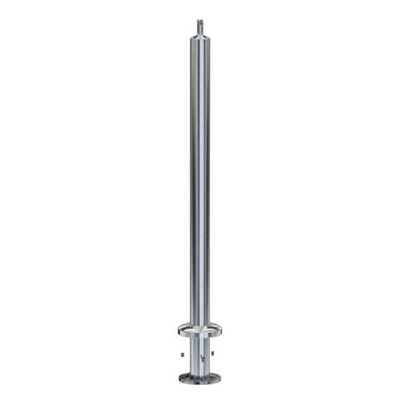 **Special Order** Stainless Round Undrilled Post 2" 3.0mm 960mm Mirror Polish for Angled/Stair Sections