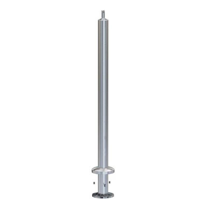 **Special Order** Stainless Round Undrilled Post 2" 1.6mm 960mm Satin Finish for Angled/Stair Sections