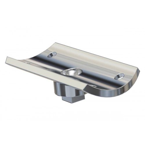 **Special Order** Fixed Saddle Top to suit Round Handrail Mirror Polish 316 Grade Stainless Steel