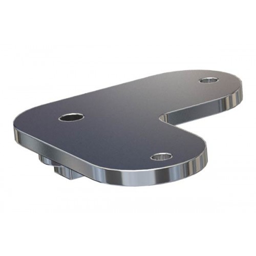 **Special Order** Fixed Corner Saddle Top to suit Flat handrail Mirror Polish 316 Grade Stainless Steel