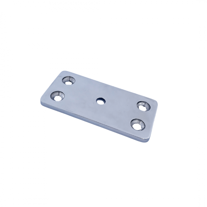 Stainless Standard Round End Post 2" 3.0mm for Flat Handrail Mirror with 11 RHT holes