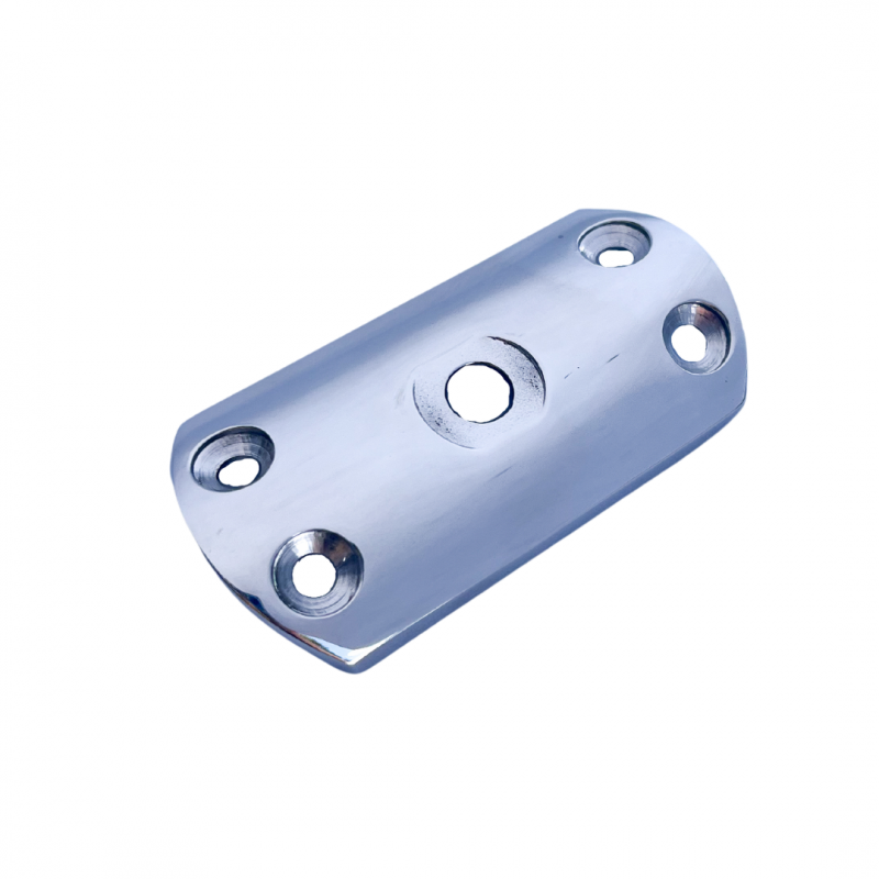 Stainless Standard Round Angled End/Intermediate Post 2" 1.5mm for Round Handrail Mirror with No Holes
