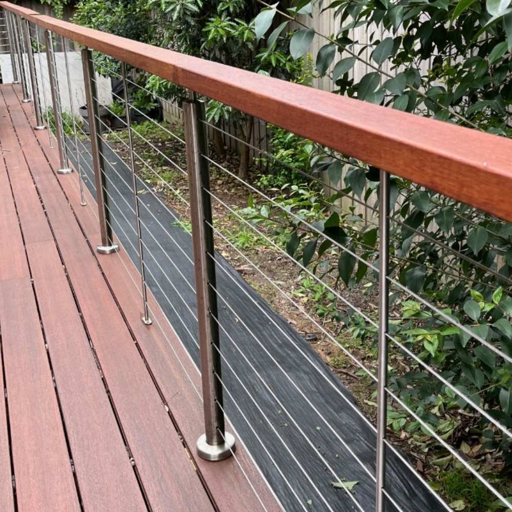 Post Round 1/2" (12.7mm) Intermediate Dropper with 11 holes for Flat Handrail Satin Finish