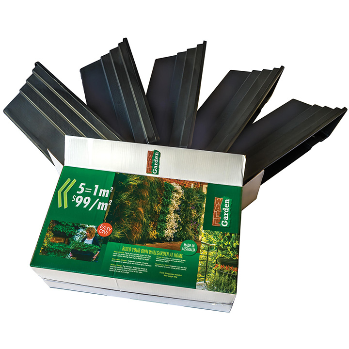 Large Wallgarden Vertical Garden Planters 600mm x 200mm x 230mm - 20qty Pots