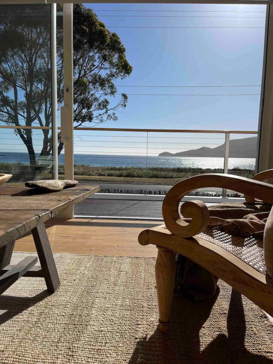 Square stainless posts wire balustrade balcony Tasmania